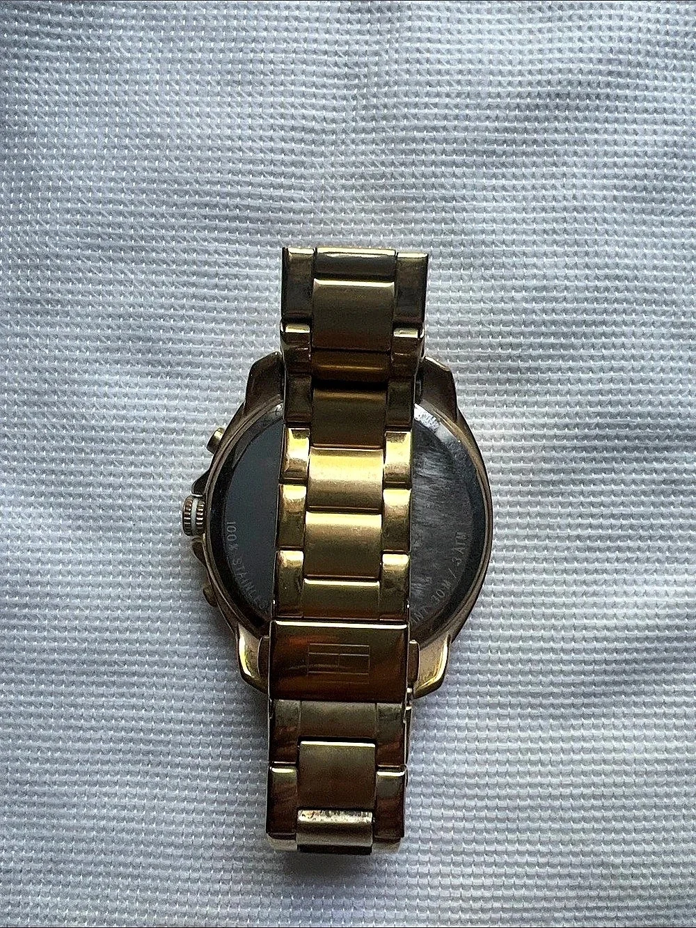 Tommy Hilfiger Gold-Tone Chronograph Watch